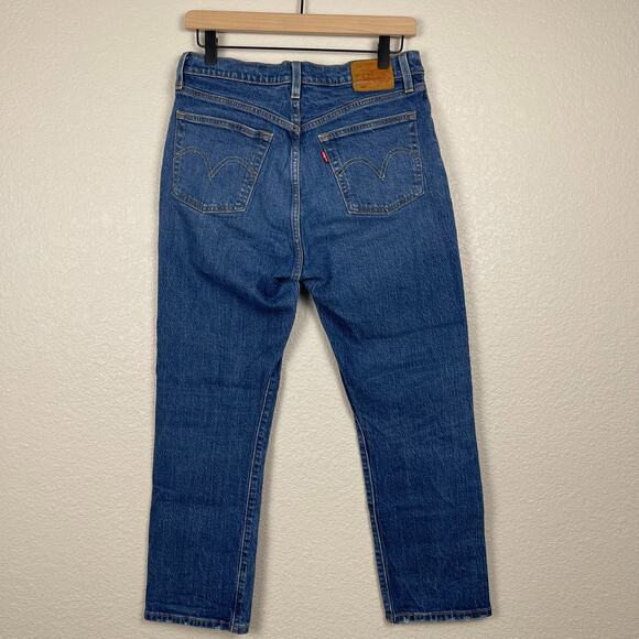 Levi's 501 Straight Leg Denim Jeans Blue Size 29 Button Fly Medium Wash Retro - Picture 2 of 14